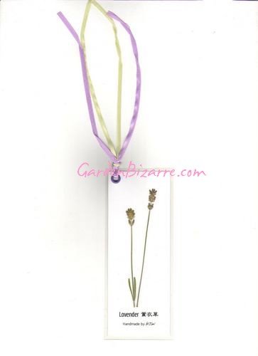 Lavender Pressed Flower Bookmark - Free Shipping