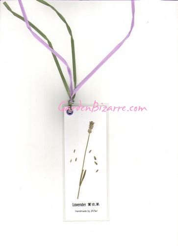 Lavender Pressed Flower Bookmark - Free Shipping