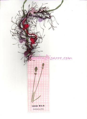 Lavender Pressed Flower Bookmark - Free Shipping