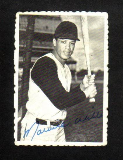 MAURY WILLS - 1969 Topps Deckle Edge