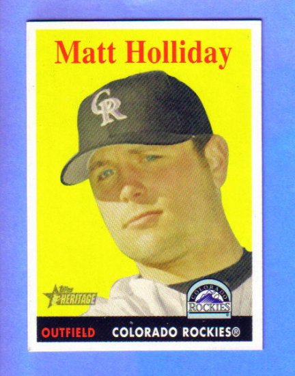 MATT HOLLIDAY - 2007 Topps Heritage #452