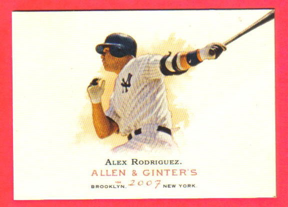 ALEX RODGRIGUEZ - 2007 Allen & Ginter #270
