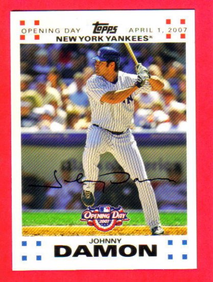 JOHNNY DAMON - 2007 Topps Opening Day GOLD #0104/2007
