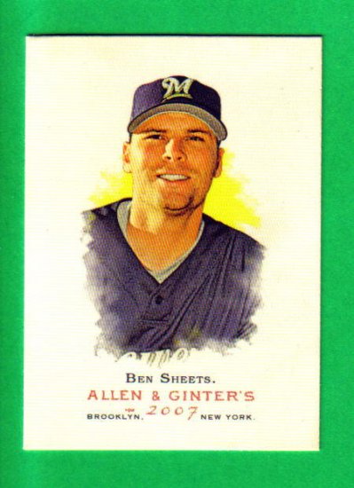 BEN SHEETS - 2007 Allen & Ginter #155