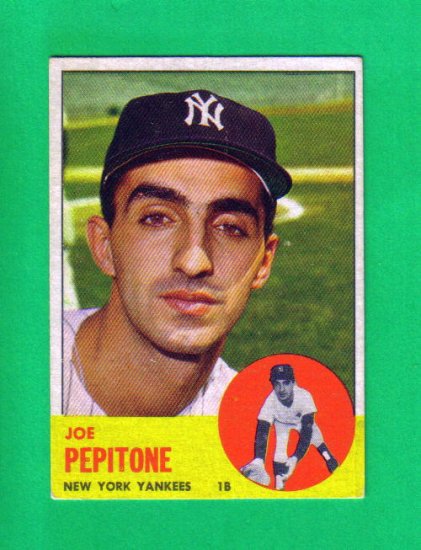 JOE PEPITONE - 1963 Topps #183 - Yankees