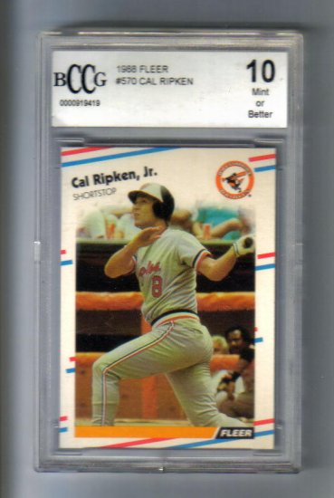 CAL RIPKEN,JR. - 1988 Fleer #570 -BGS/BCCG 10 mint or better