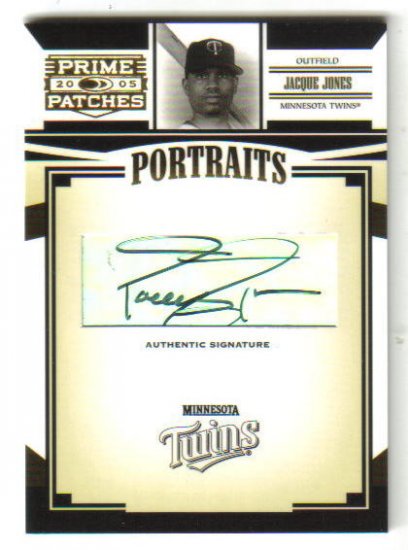 JACQUE JONES - 2005 Prime Patches - AUTO