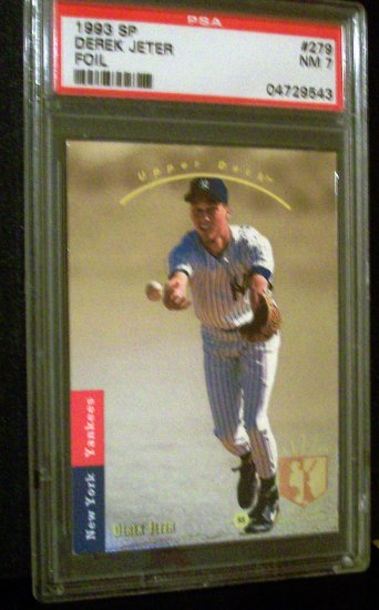 DEREK JETER - 1993 SP Foil Rookie Card#279 - PSA 7 NM