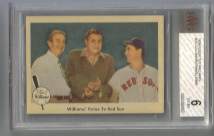 TED WILLIAMS - 1959 Fleer #75 (Collins-Ruth-Williams) BGS 6 EX-MT