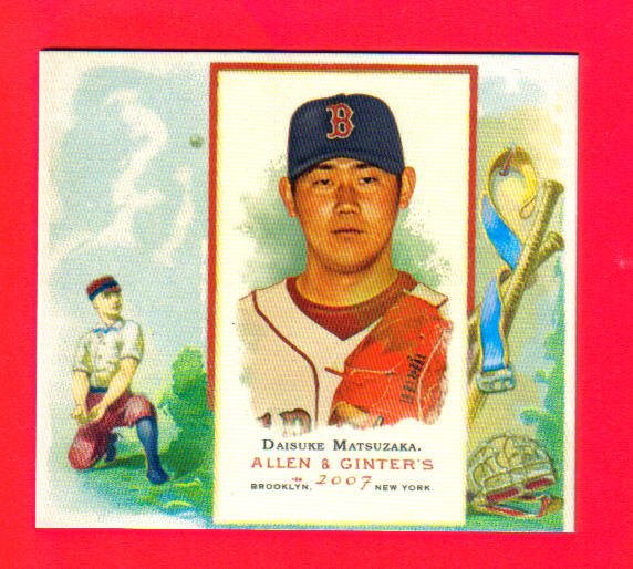 DAISUKE MATSUZAKA - 2007 Allen and Ginter - N43 Box Loader