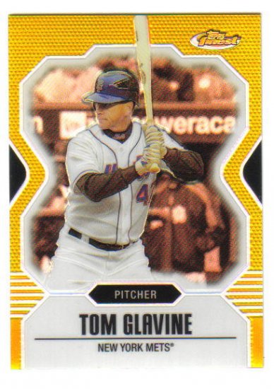 TOM GLAVINE - 2007 Topps Finest - GOLD REFRACTOR #d34/50