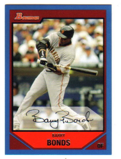 BARRY BONDS - 2007 Bowman #237 *BLUE* Parallel #d 404/500