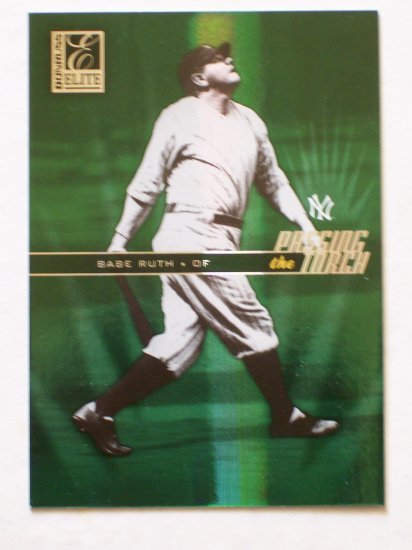 BABE RUTH and ROGER MARIS - 2004 Donruss Elite *Passing the Torch* # 101/250
