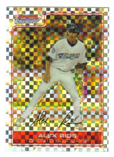 ALEX RIOS - 2006 Bowman Chrome X-Fractor - #d 65/250 - Mint