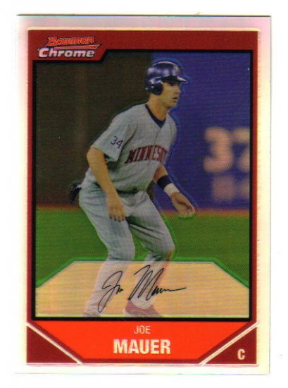 JOE MAUER - 2007 Topps #150 - Silver Refractor