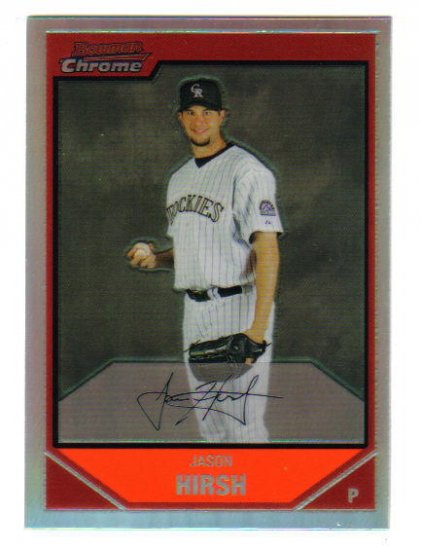 JASON HIRSH - 2007 Topps Silver Refractor #19