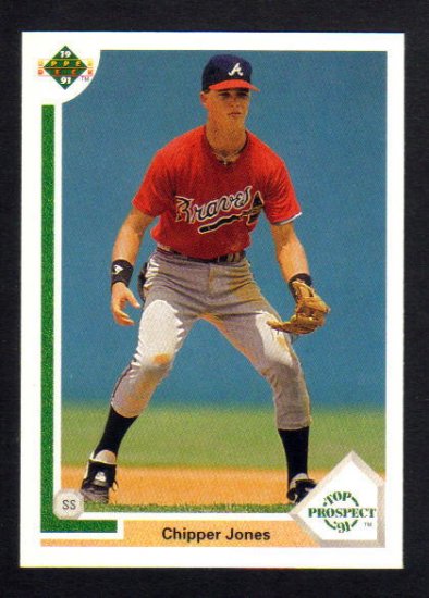 CHIPPER JONES - 1991 Upper Deck "Top Prospect" Rookie card #55