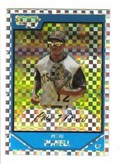 PEDRO POWELL - 2007 Bowman 1st Chrome X-Fractor BC86 - #d229/275