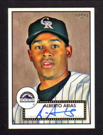 ALBERTO ARIAS - 2007 Topps 52 - Autograph