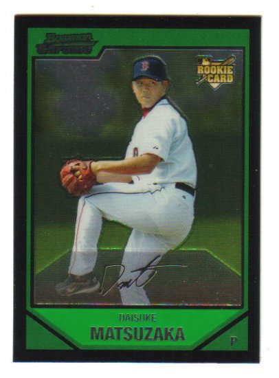 DAISUKE MATSUZAKA - Boston Red Sox - 2007 Bowman Chrome -Rookie card #210