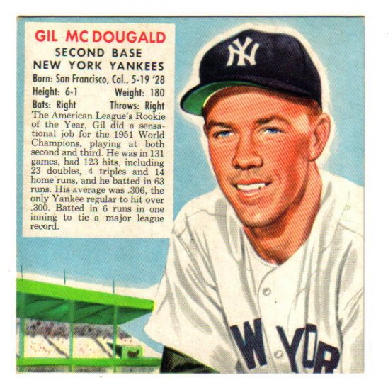 1952 RED MAN - NY Yankees - GIL McDOUGALD