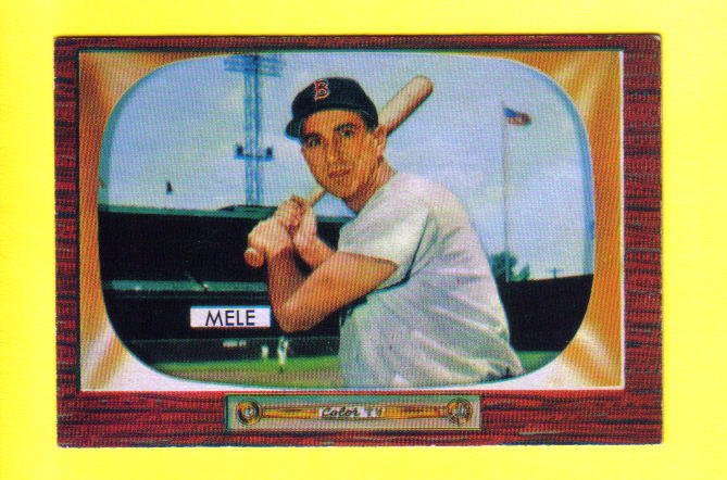 SAM MELE - 1955 Bowman #147 - Boston Red Sox