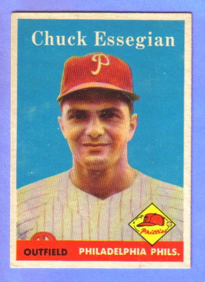 1958 Topps - CHUCK ESSEGIAN - Philadelphis Phillies