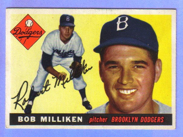 BOB MILLIKEN - 1955 Topps - Brooklyn Dodgers
