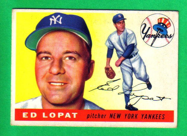 ED LOPAT - NY Yankees - 1955 Topps #109