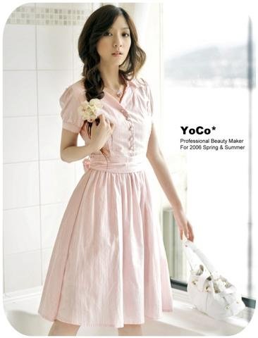 Pink Cotton Dress D0403PP