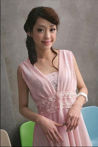 Pink Chiffon Dress with Beaded Lace Waistline (2 piece) D3066PH