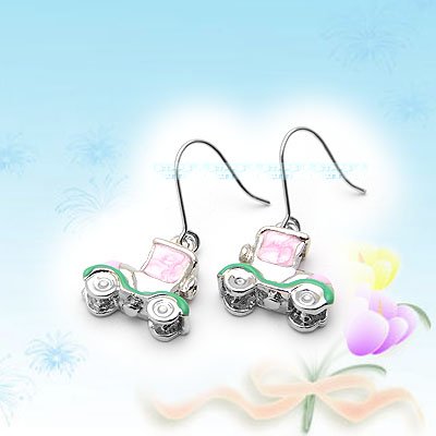 Unique Cute Colourful Vintage Car Earrings E041703