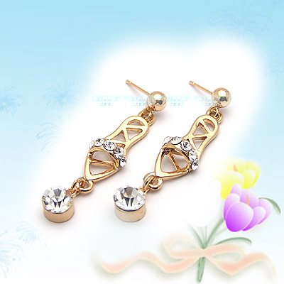Unique Shiny Slippers Earrings E041823