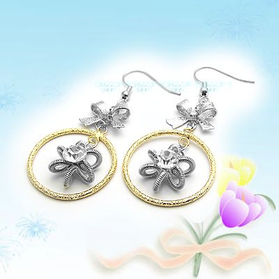 Large Shiny Korean Fashion Earrings E041113