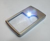3X, 6X LED Light Credit Card Style Magnifier