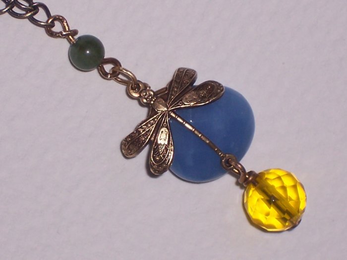 Antiqued Dragonfly Necklace on Spring Break
