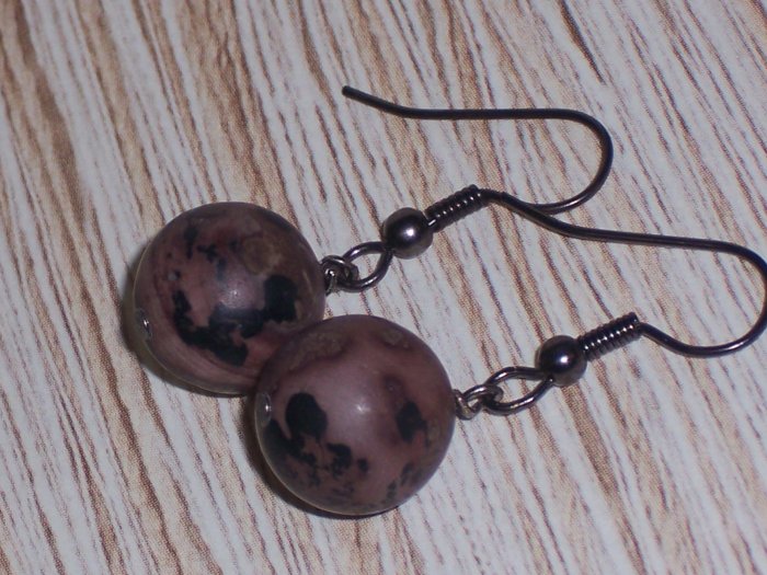 Jasper And Brass Earrings Gunmetal Finish FREE SHIPPING TO THE U.S.