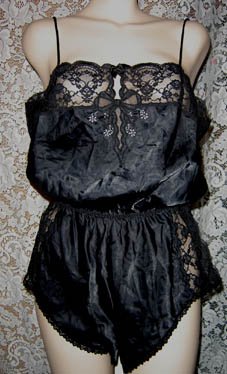 Sold Stunning Lingerie Barbizon Silky Satin Vintage Teddy Gown M