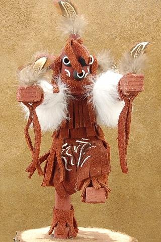 Mudhead Kachina Doll Navajo Made Artist Signed.