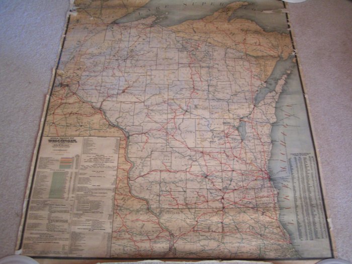 1906 Wisconsin Railroad Map