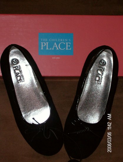 The Children's Place Girl's Slip-On Bow Ballet Flats *NEW* Size 13