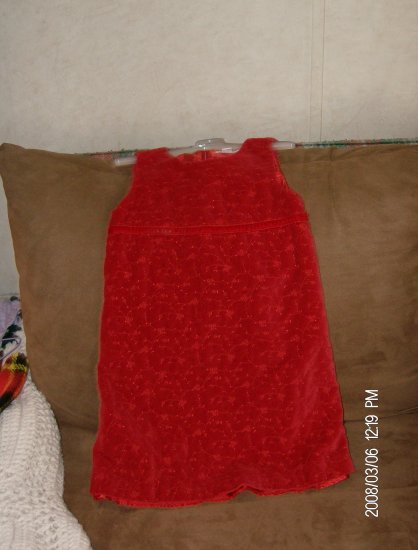 Charter Club Embroidered Velvety Jumper Girl's Size 6