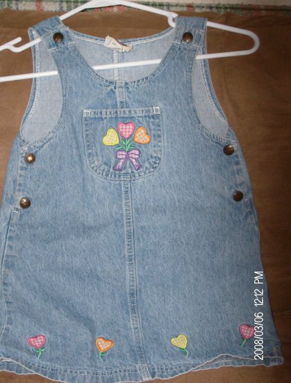 Sonoma Girl's Denim Jumper size M