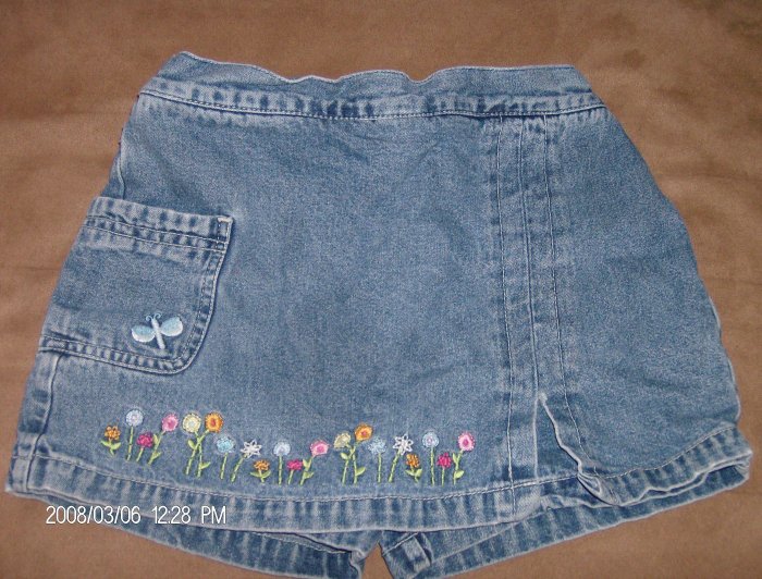 STAR RIDE GIRL'S DENIM SKORT SIZE 6