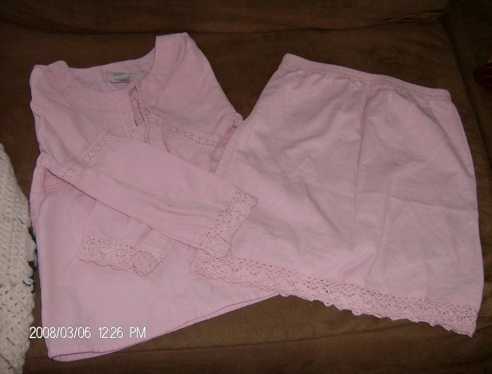 DISNEY KIDS 2-PIECE CORDUROY SKIRT SET SIZE 5T