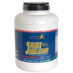 HDT 5 Plus 1 Whey Protein - Strawberry Delight - 6lbs.