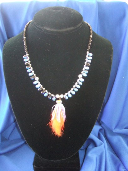 Reversible Marabou Allure Necklace
