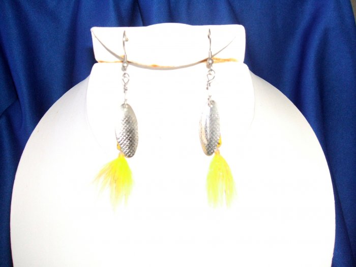 Yellow Rooster Tail Allure Earrings