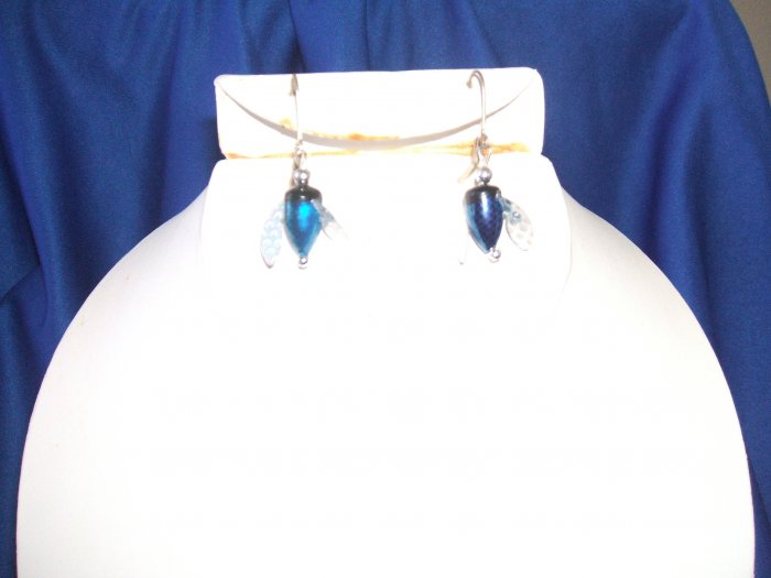 Blue Spin & Glo Earrings