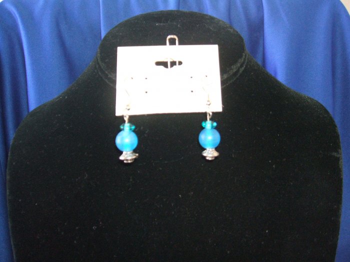 Turquiose Glass Earrings